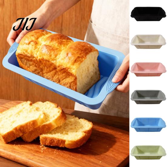 Rectangular Pound Cake Tin Silicone Toast Pan, Non-stick Multifunctional Baking Mold, Heat Resistant Loaf Pan Food Grade for Oven Microwave