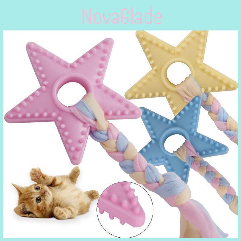 Pet Dog Puppy Toy Teething Tough Chew Bite Phonation Star Shape With Biteresistant Highquality Tpr Material