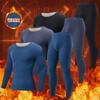 2-Piece Men's Fashion Autumn Clothes and Long-sleeved Trousers Set for Teenagers' Thermal Underwear At The End of Autumn