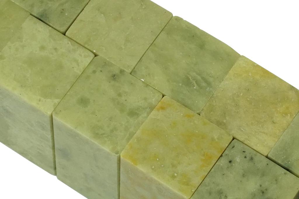 Kobaido Seal Carving Material, Aota Stone (24mm x 50mm), Aota Blue and White Seal, 2.4cm Square [Set of 10]