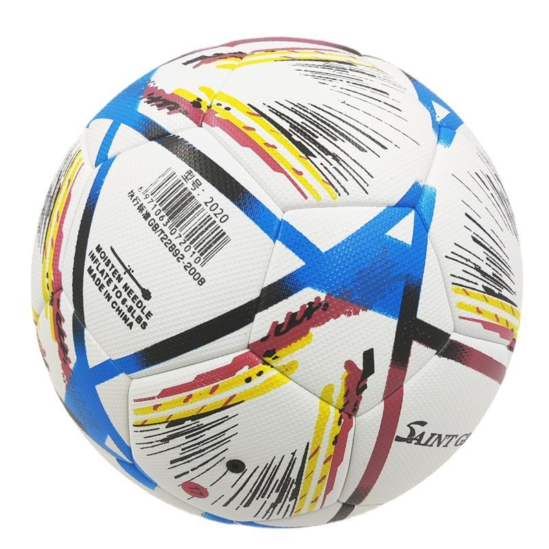 SAINTGIFT New Top Quality World Cup Soccer Ball Size 5 PU Material Seamless Outdoor Football Training Match League Balls Bola
