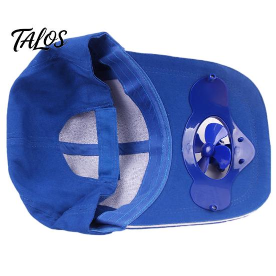 Women's Men's Summer Fishing Cap Solar Power Cool Fan Beach Boater Hat Gift