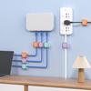 3/6Pcs Magnetic Cord Holder Adhesive Home Office Nightstand Desk Cable Organizer Wire Management Clip Phone Charging Cord Keeper