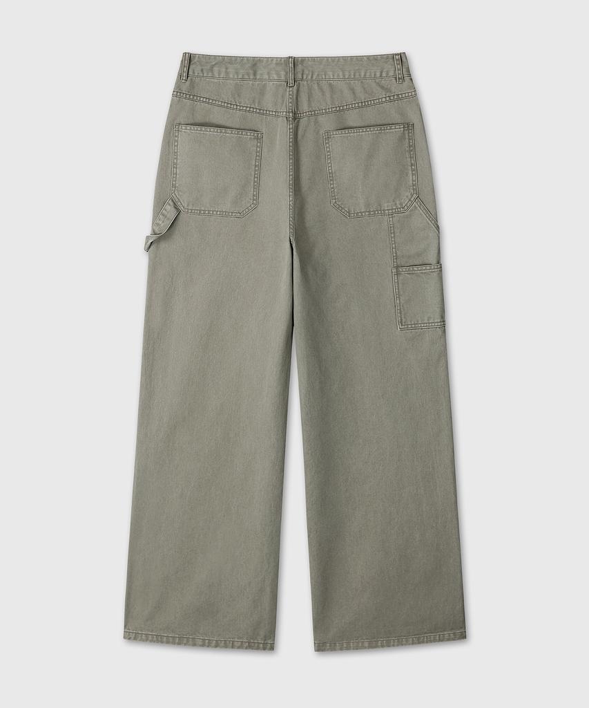 Daibeuin Washed Fatigue Carpenter Pants (Khaki)