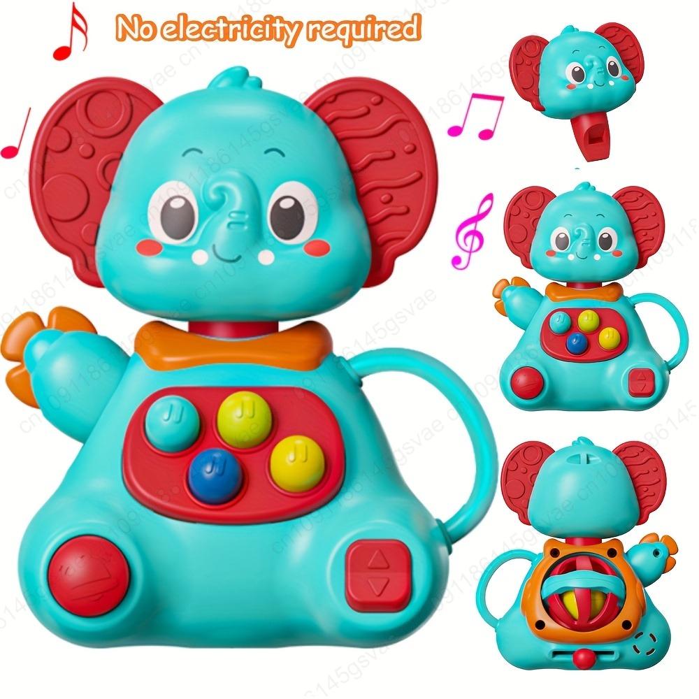 Cute And Interesting Hand-Held Baby Rattle, Puzzle Early Education Elephant/Deer Rattle Plastic Ball, ABS Material