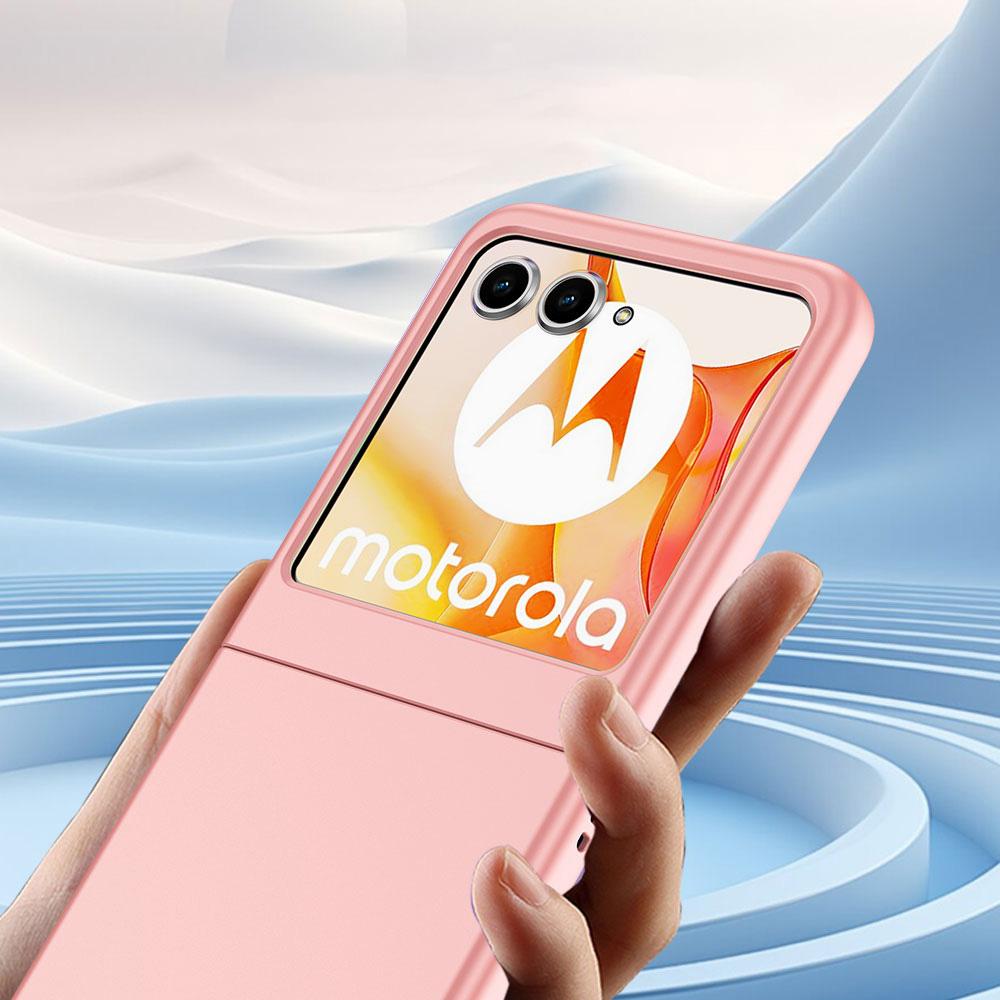 Für Motorola Razr 50 5G Hülle Ultradünne gummierte PC-Handyhülle