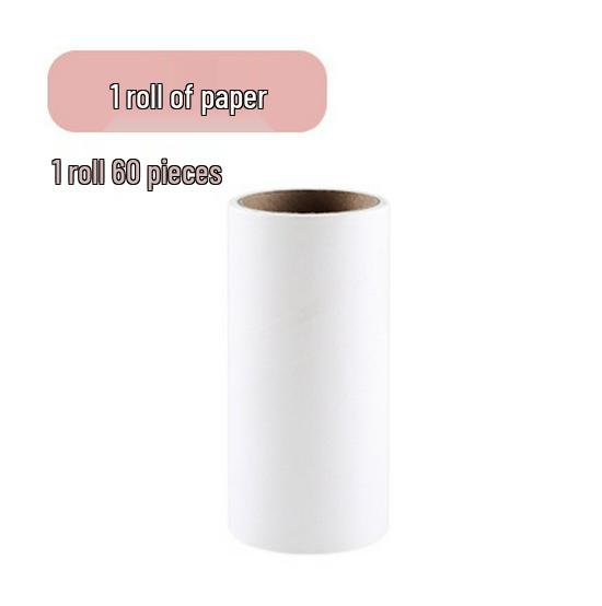 Sticky Lint Roller Brush with Tear-Off Sheets: Removes Hair from Sweaters and Clothes, Includes Replacement Roll.