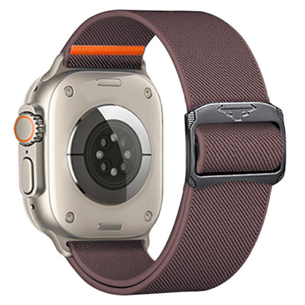 

Nylon Strap for Apple Watch Series 10 42mm/9 8 7 41mm/SE (2023) SE (2022) SE 6 5 4 40mm/3 2 1 38mm Elastic Band Purple