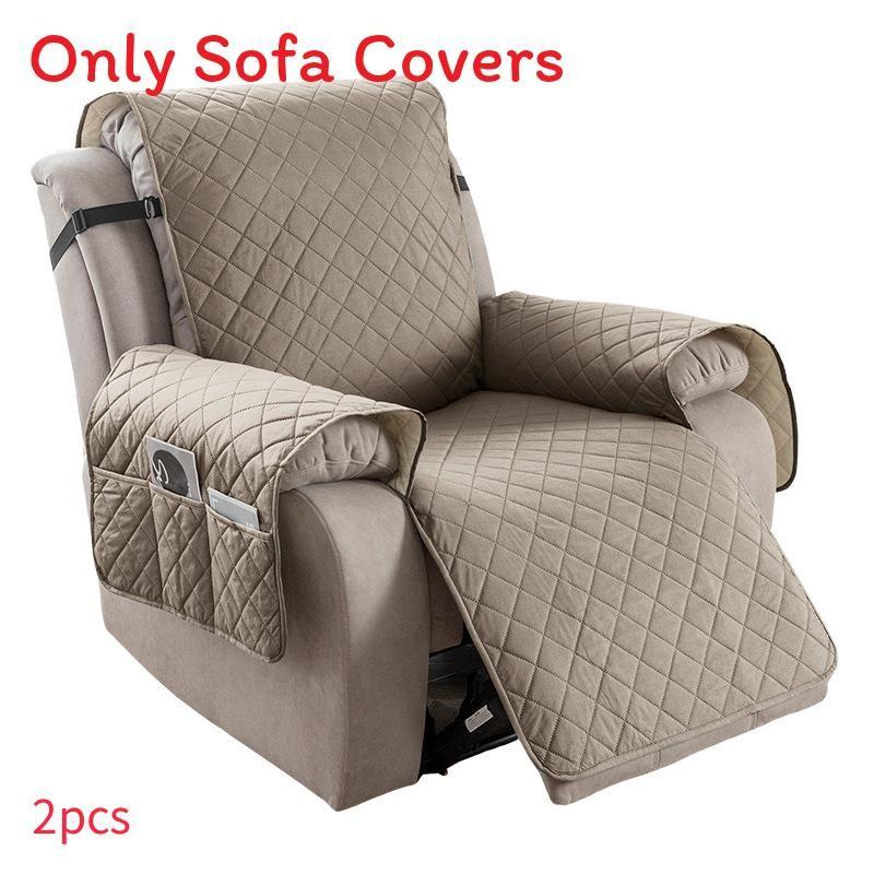 Universal Polyester Square Pattern Sofa Cushion For Single Double Triple Seat Lounge Chair Protector
