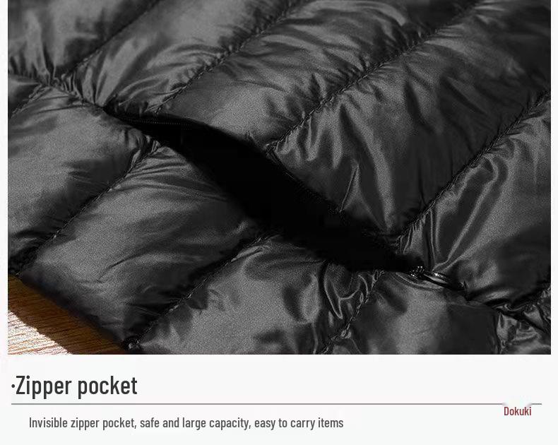 2023 Autumn/Winter Women's Slim Korean-Style Hooded Lightweight Down Jacket