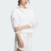 adidas Fustl Jacket 6 Solid Color Sports Casual Hooded Long Sleeve Jacket Women Jackets White IY3370