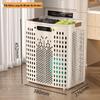 Extra Large Foldable Laundry Basket with Wheels - High Capacity, Movable & Durable