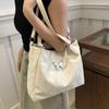 Korean Style Sweet Shoulder Bag Doll Pendant Luxury Handbag Trendy Underarm Tote Bag  Outdoor