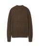USPOLOASSN Cable Half-Zip Knit_Brown