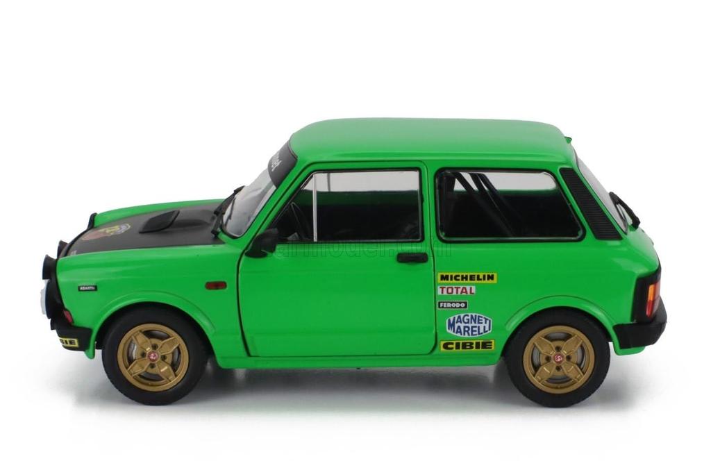 Solido Autobianchi A112 Abarth MKV 1980 (Green) 1/18 Scale Diecast Model Car