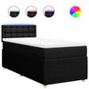 Maison Exclusive - Sommier à lattes de lit et matelas Noir 80x200 cm Tissu