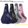 Nouveau sac à dos et sac à bandoulière pliable et respirant pour animaux de compagnie, pour chats et chiens