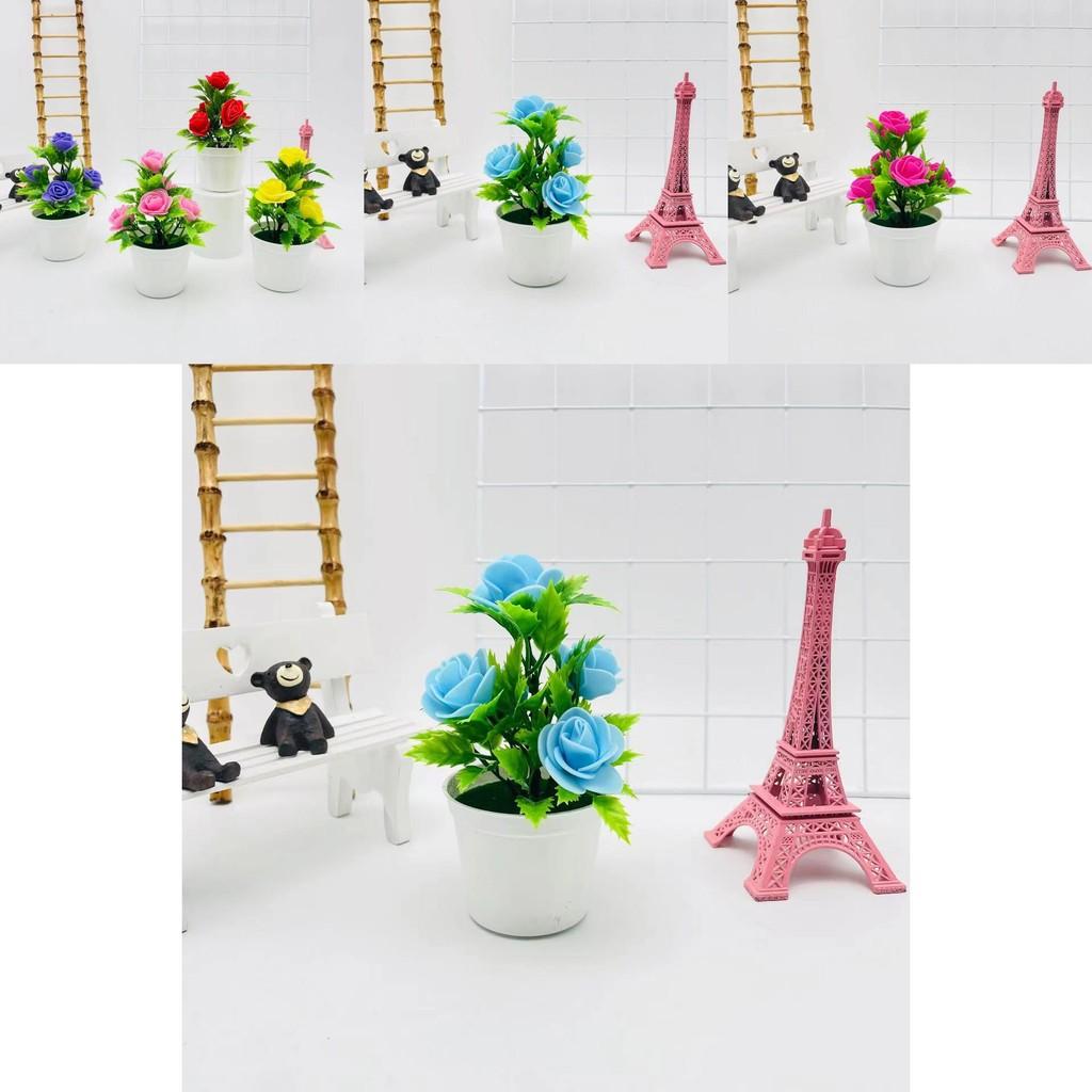 Artificial Rose Potted Plant For Wedding Photography And Home Decoration