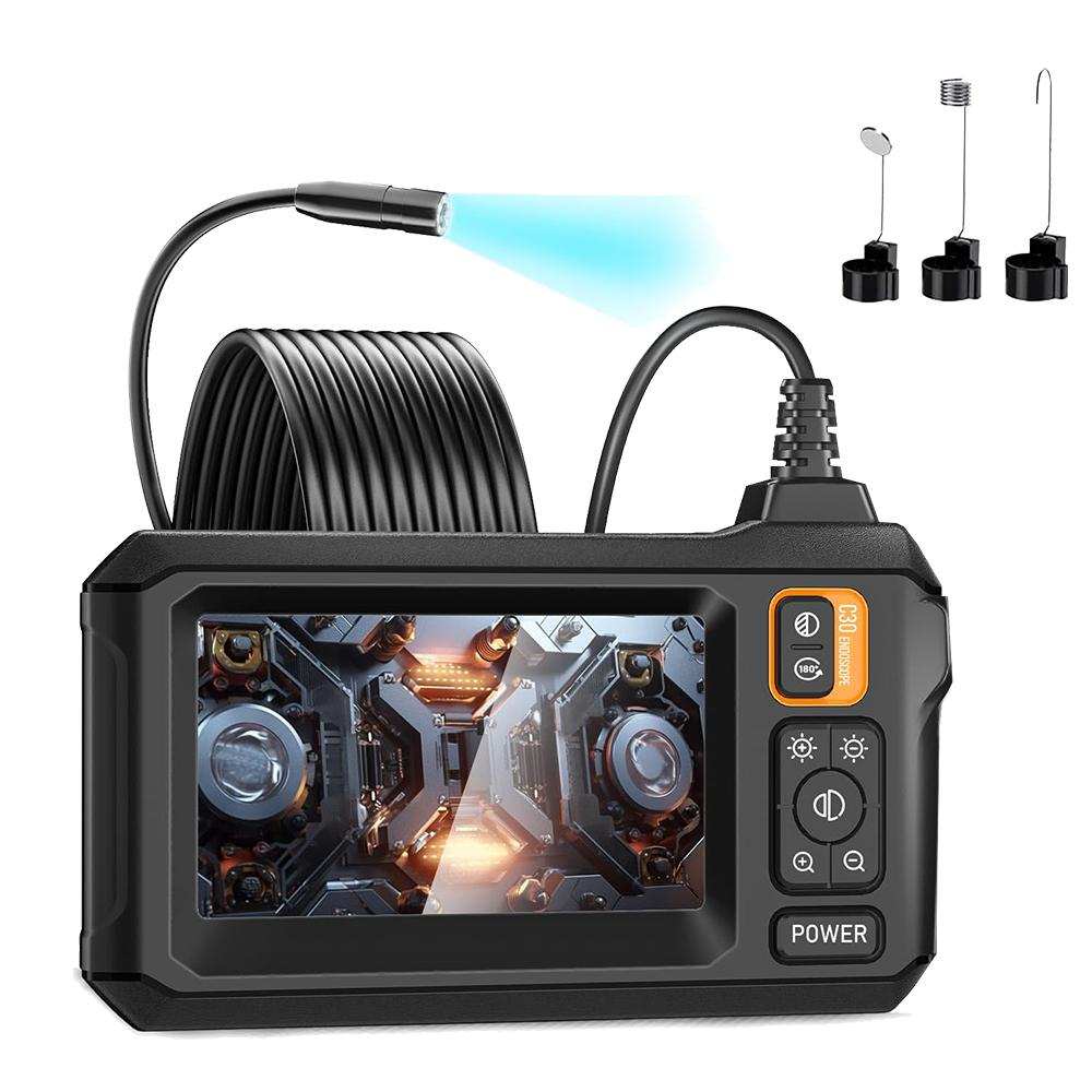 

Промышленная эндоскопическая камера 8 мм Len 1080P 4.3 IPS экран IP67 водонепроницаемый ручной бороскоп для осмотра труб инструмент для ремонта автомобиля C30 1M Cable