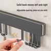 Yipan No-Drill Wall-Mounted Kitchen Hook Rack