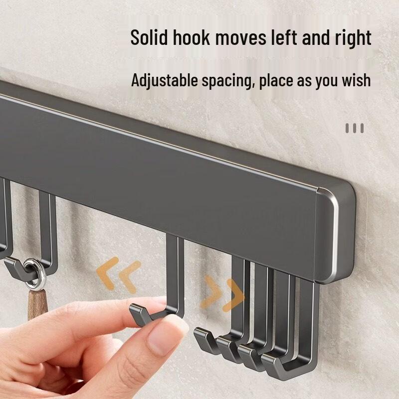 Yipan No-Drill Wall-Mounted Kitchen Hook Rack