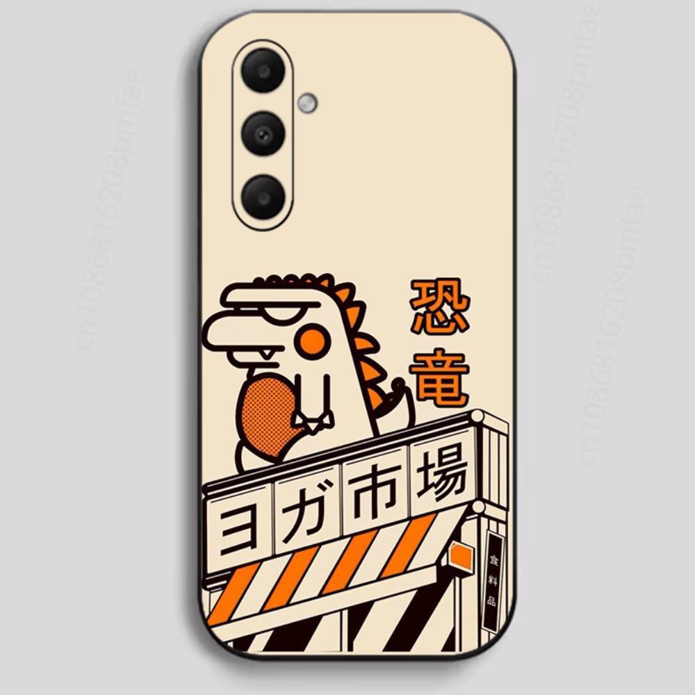 

retro J-Japanese illustration Phone Case For Samsung Galaxy A13,21s,22,31,32,40,52,71,A91 Soft Black Shell 4 Samsung A11