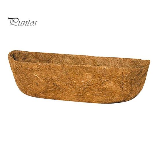 

Подкладка для цветочной корзины из кокосового волокна, экологичная, легко меняем форму прямоугольного оконного ящика, натуральный сменный вкладыш из кокосового волокна, садовые принадлежности S