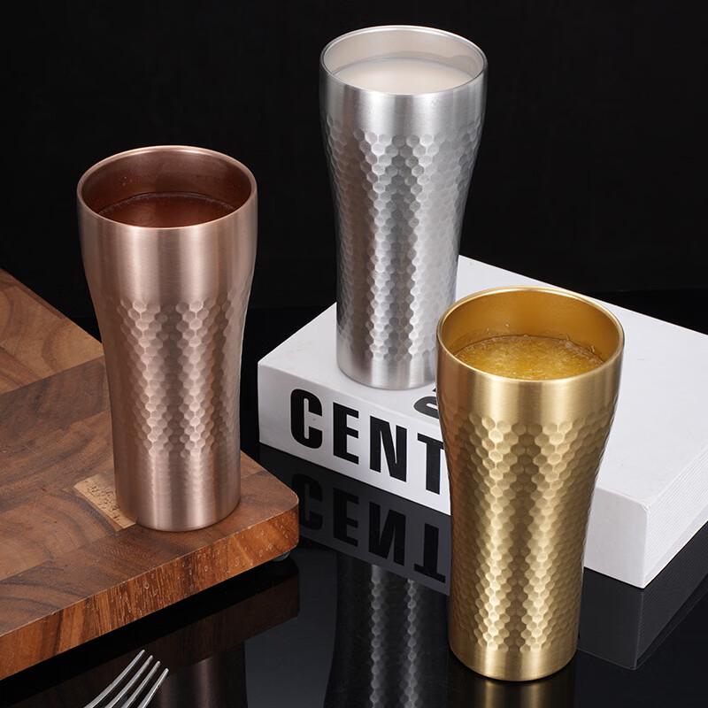Torch-Shaped Stainless Steel Double-Walled Cold Drink Tumbler