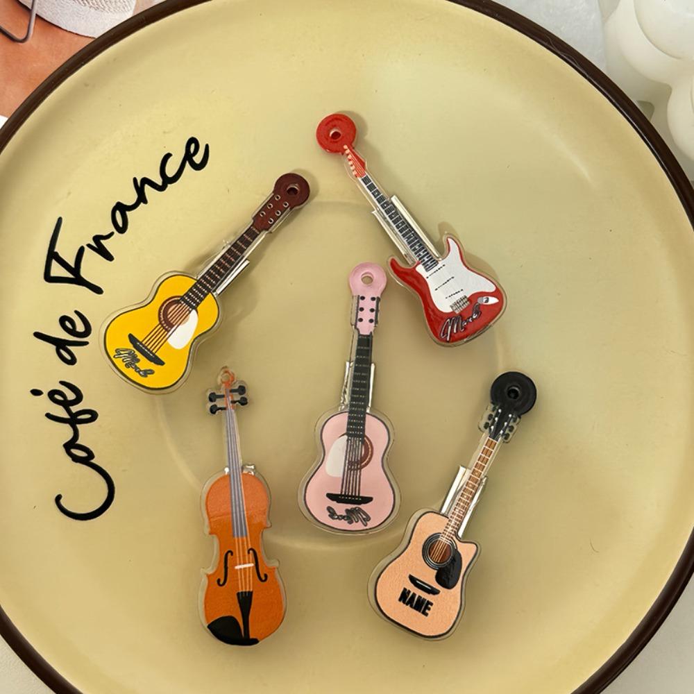 Korean Style Violin Hairclip Ins Duckbill Clip Gift Guitar Hair Clip Party