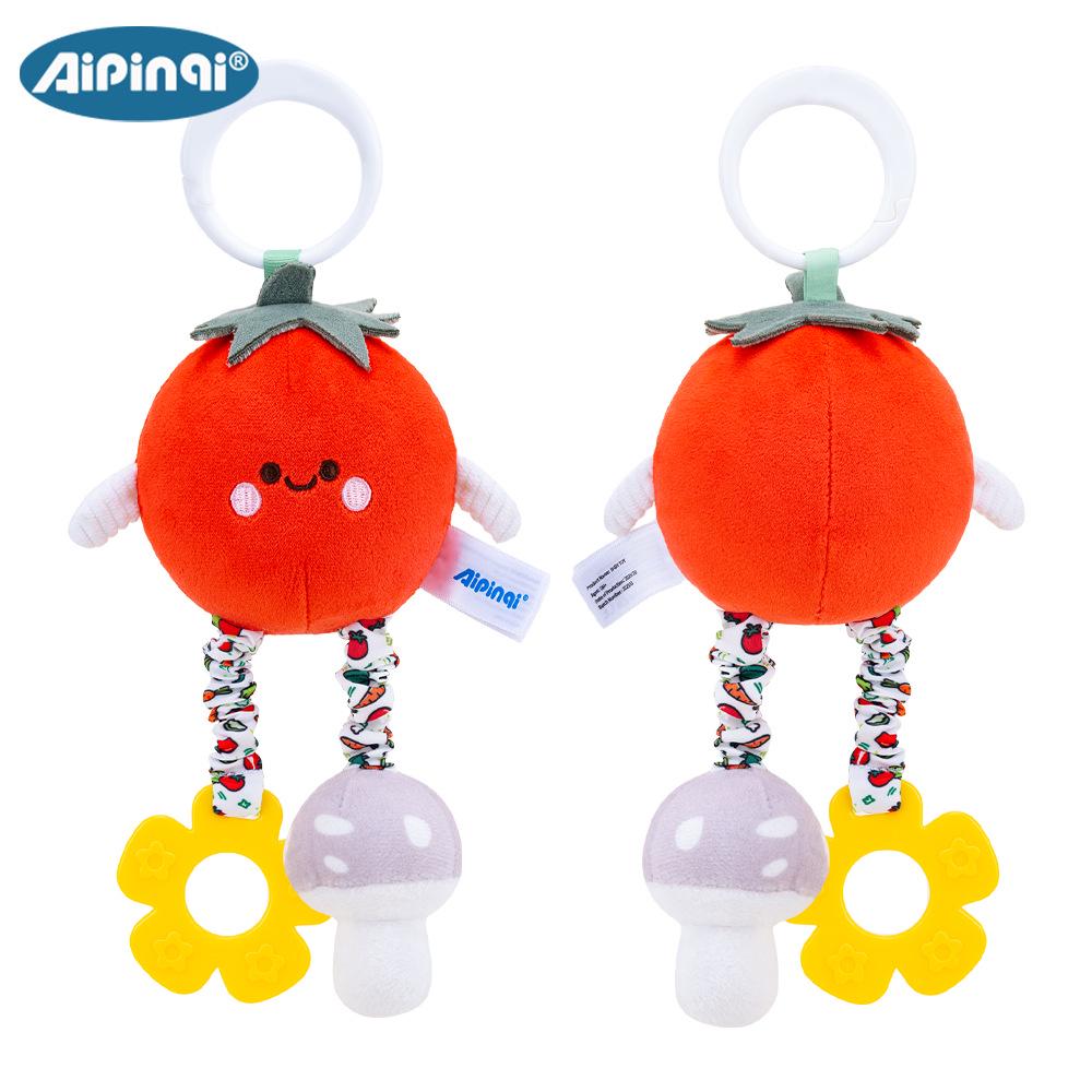 2026 Trendy Baby Crib Pendant & Stroller Fruit Plush Toy