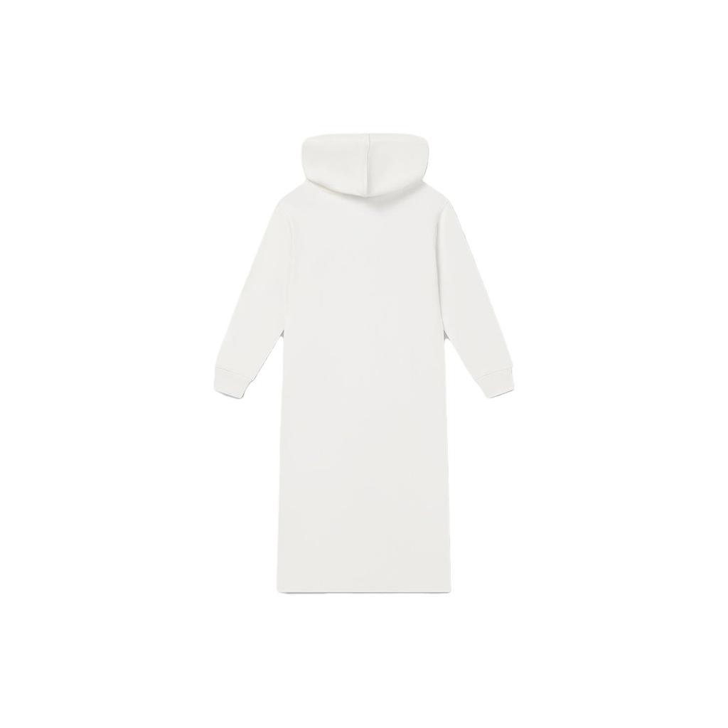 FILA Official Womens Long Hoodie Dress 2023 Autumn Sports Casual Women dresses White F11W339310FIV
