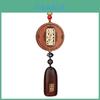 Traditioneller chinesischer Hanlin-Autoschmuck aus Holz mit Gold- und Schwarzverzierungen zur Fahrzeugdekoration