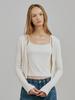 NOUVE Soft Cardigan Sleeveless Set - Ivory