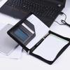 A5 Business Portfolio Zippered Multi-functional Portfolio Folder Memo Note Pad with Business Card Holder Document Case Organizer