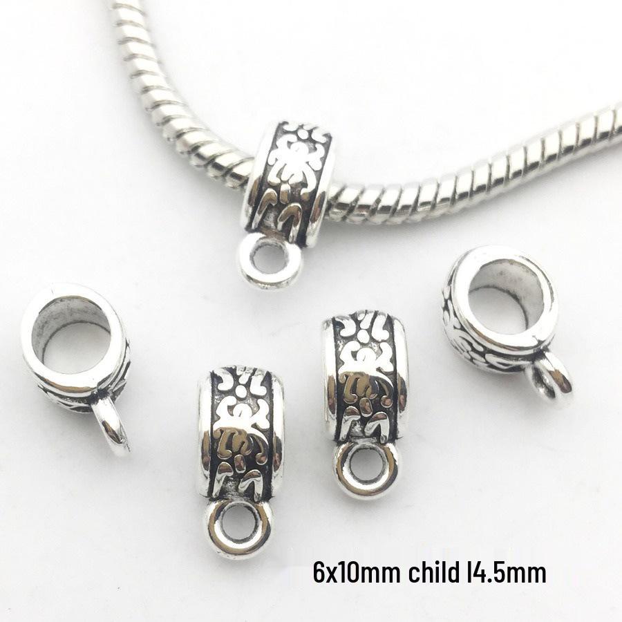 DIY Electroplated Jewelry Kit: Alloy Pendant Connector, Clasp, Jump Ring, Spacer Bead for Bracelets & Necklaces