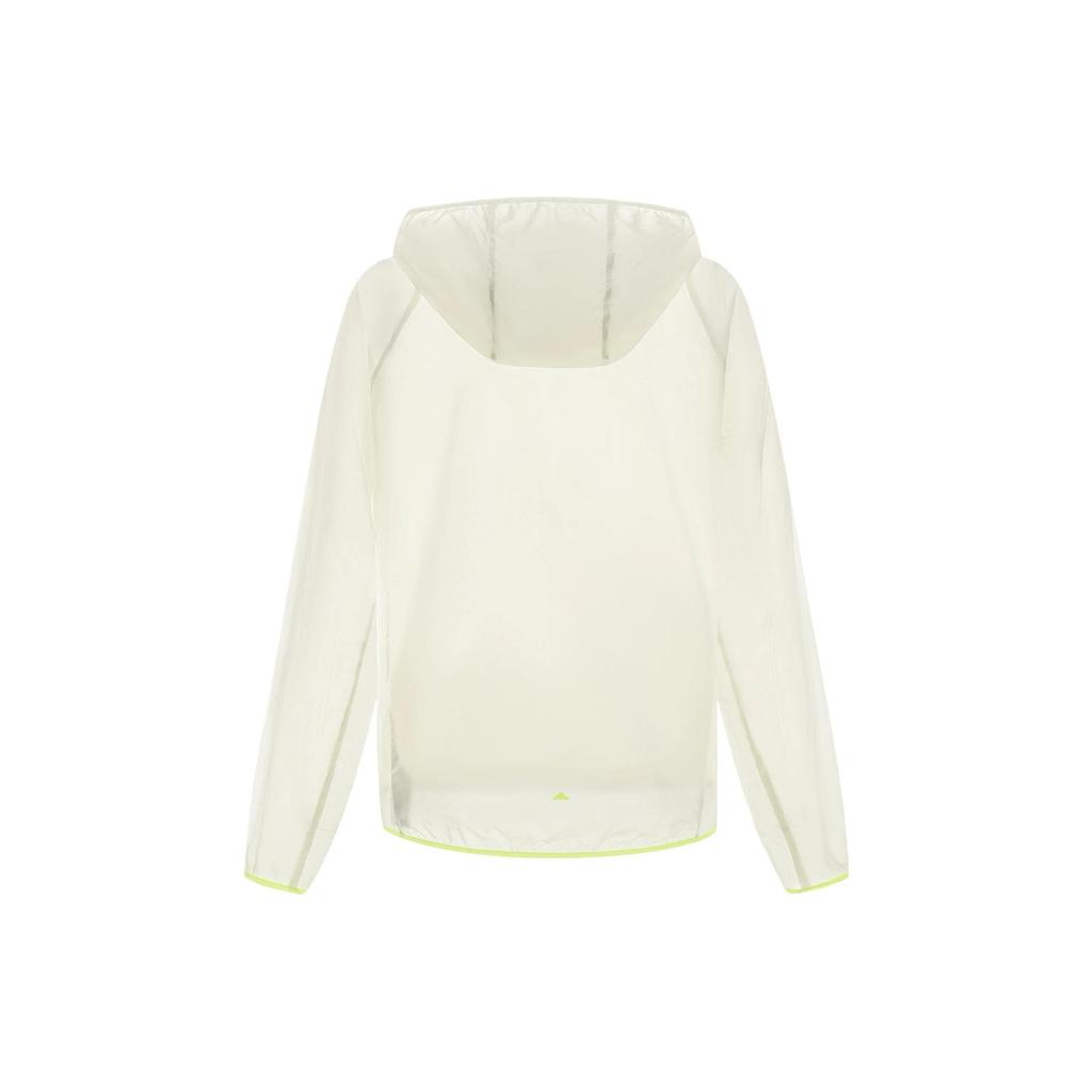 Li Ning Laufserie Einfarbige Sonnenschutz-Sportwindjacke mit Kapuze Damen Oberbekleidung Cremeweiß AFDT186-2