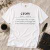 Crow Definition Shirt, Bird Watching Gift for Birders, Funny Crow Lover Tee, Comfort Colors 1717