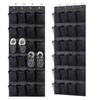 New 24-Compartment Fine Mesh Hanging Shoe Storage Bag with Reinforced Hooks
