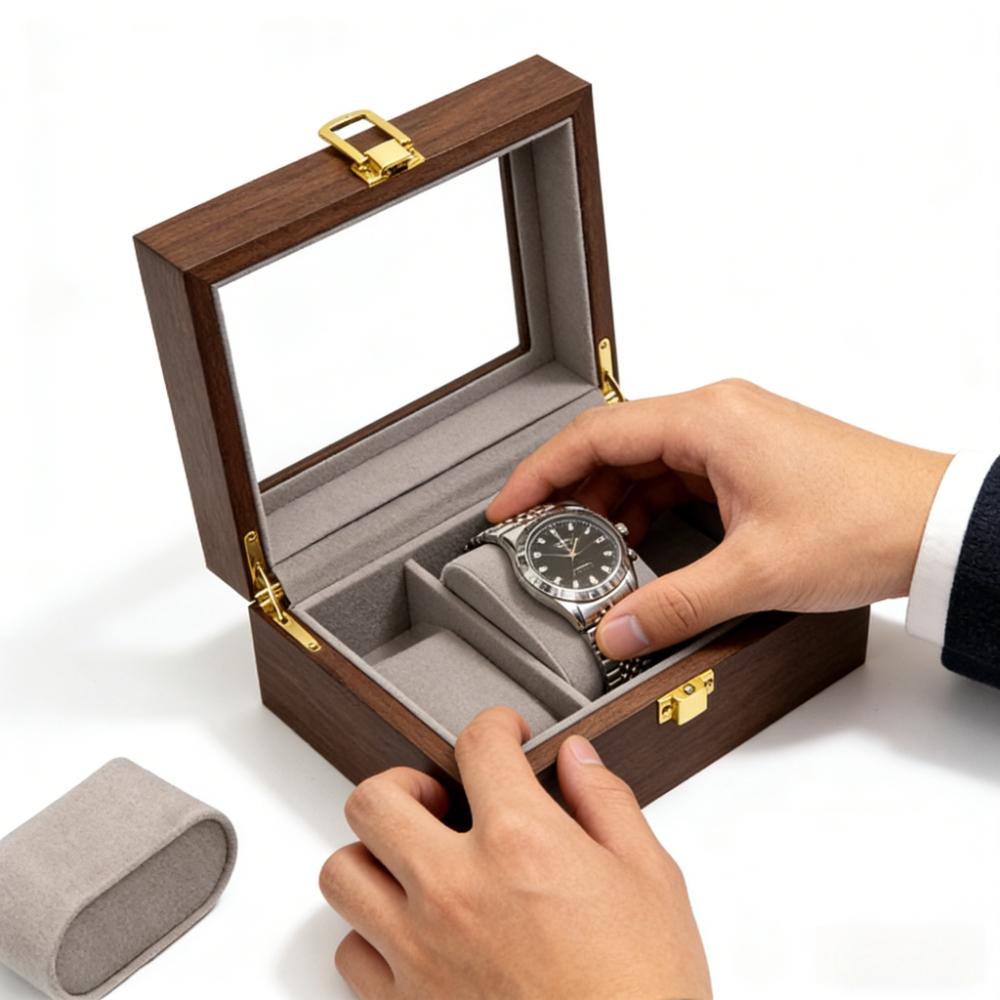 Home-use Exquisite Wooden Watch Storage Box, High-end Display Box Specifically for Men's and Women's Watches, A Gift for Boys