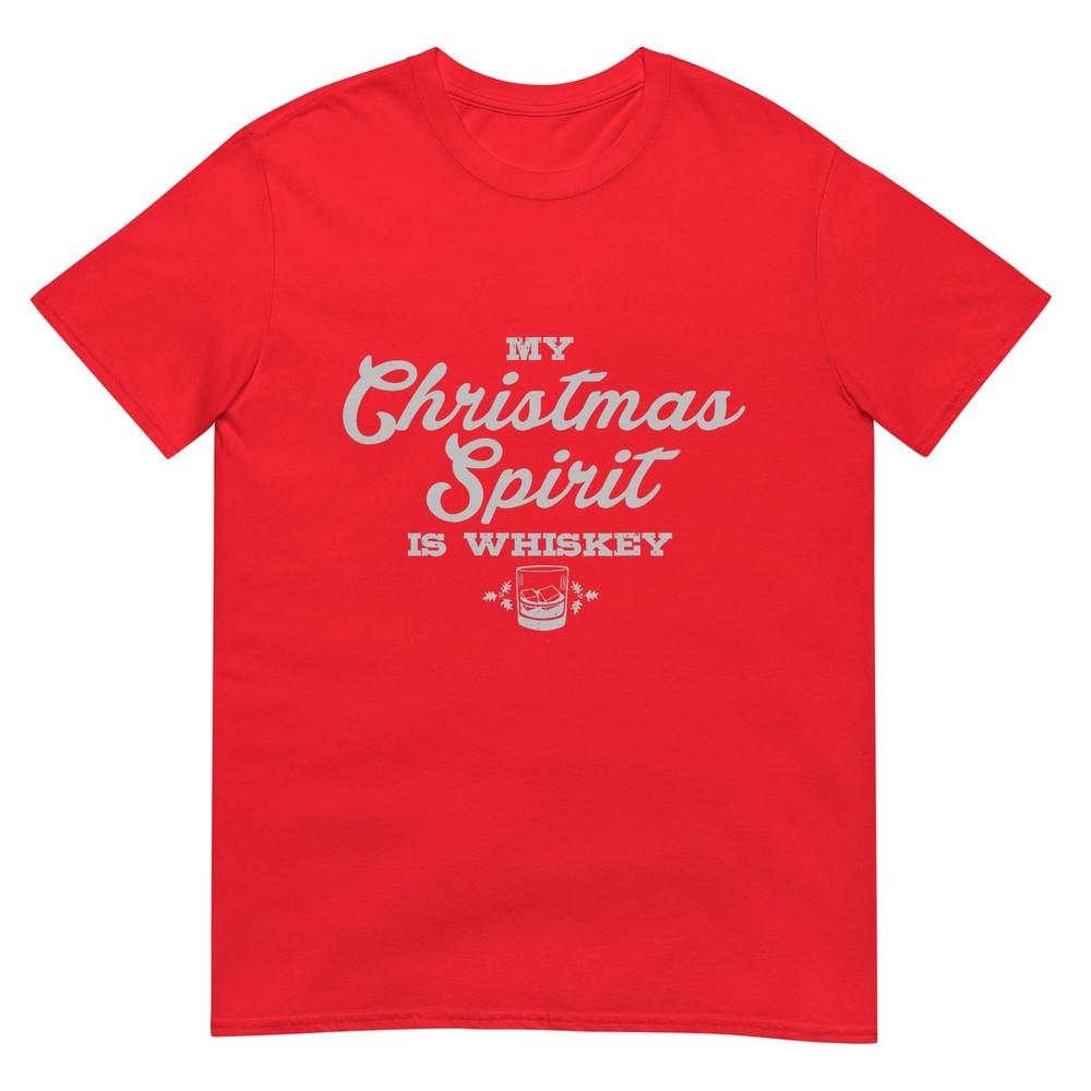 Funny Christmas Drinking Shirt Whiskey Liquor Drinker Saying Tshirt S