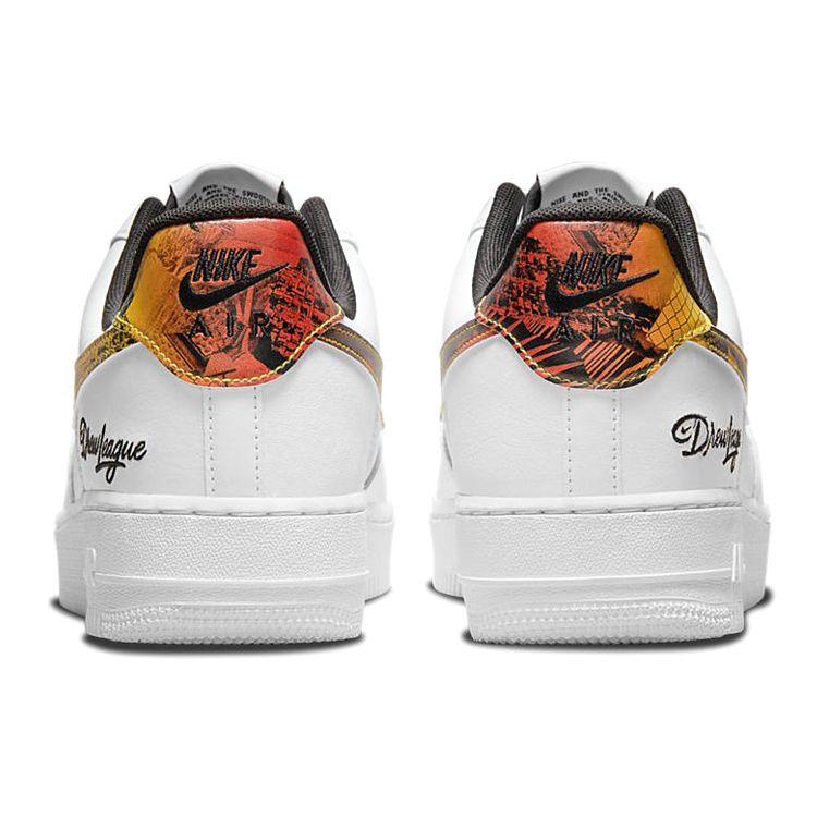Nike Air Force 1 Drew League 2021 Unisex Sneakers White Black Multi-Color DM7578-100
