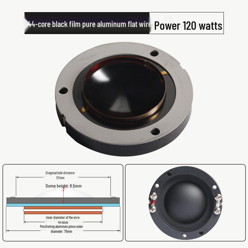 44.4mm High-Frequency 44 Core Speaker Coil - Outdoor High Power Round Frame Repair Parts