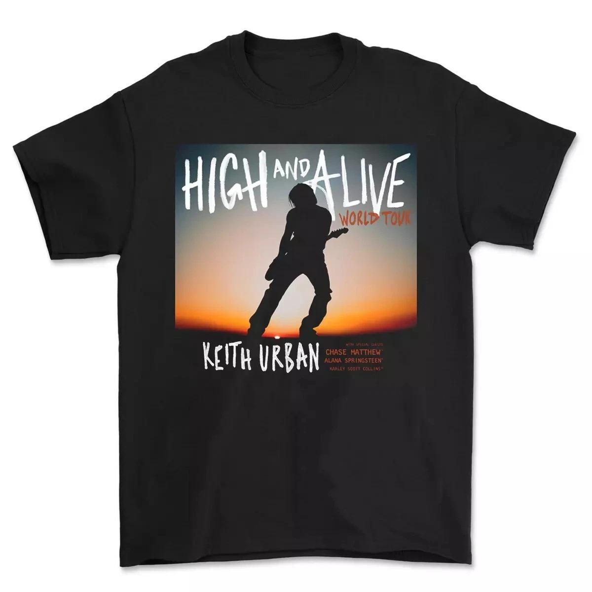 Keith Urban High and Alive World Tour 2025 Unisex T-Shirt M