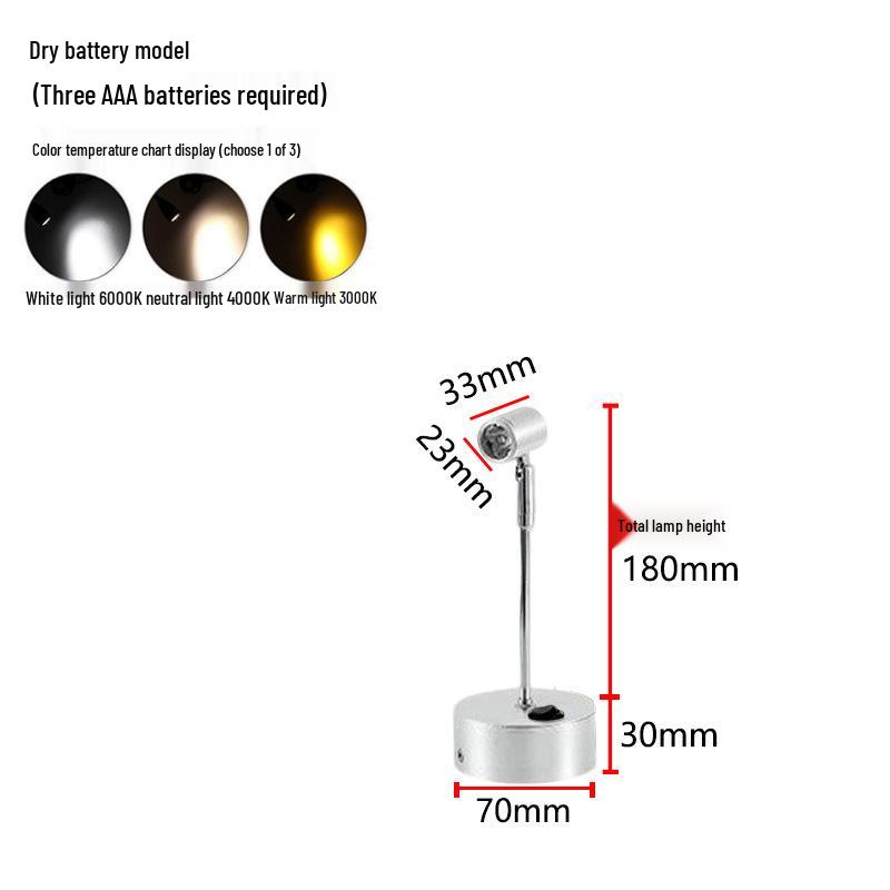 Wireless Jewelry Display Spotlight with Battery