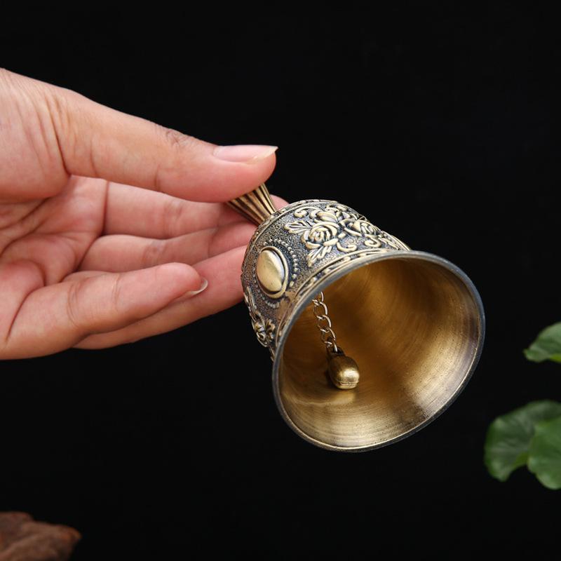 Creative Metal Call Bell for Restaurant, Bar, or Classroom - Hand Crank Wind Chime Ornament