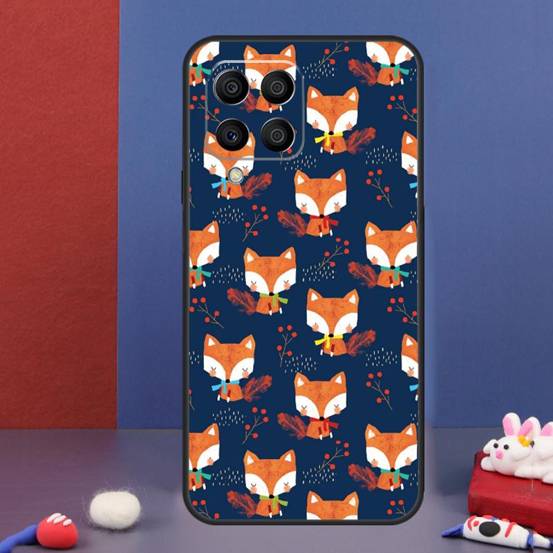 Cartoon Foxes Animal Case For Samsung Galaxy M16 M06 M36 M56 M15 M11 M31 M21 M53 M13 M32 M52 M35 M55 M14 M34 M54
