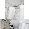 European Style Waterproof Peva Shower Curtain With Geometric Abstract Pattern For Bathroom Decor And Gift