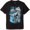 Jurassic World Boys 2 Blue Raptor Grid Short Sleeve T-Shirt