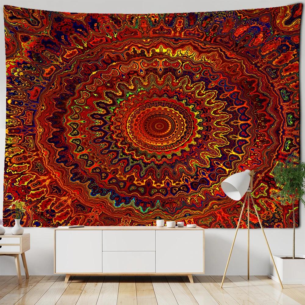 

Mandala Tapestry Wall Hanging Boho Psychedelic Hippie Art Tapiz Bedroom Home Decor 74x94cm(29x37in)