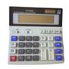 Nova Calculadora de Mesa Financeira Multifuncional de 2 Vias com Alimentação, Botões Grandes para Escritório, Display Inclinável Grande